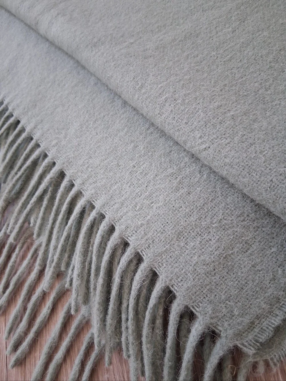 Alicia Adams Alpaca Throw In Sage Green